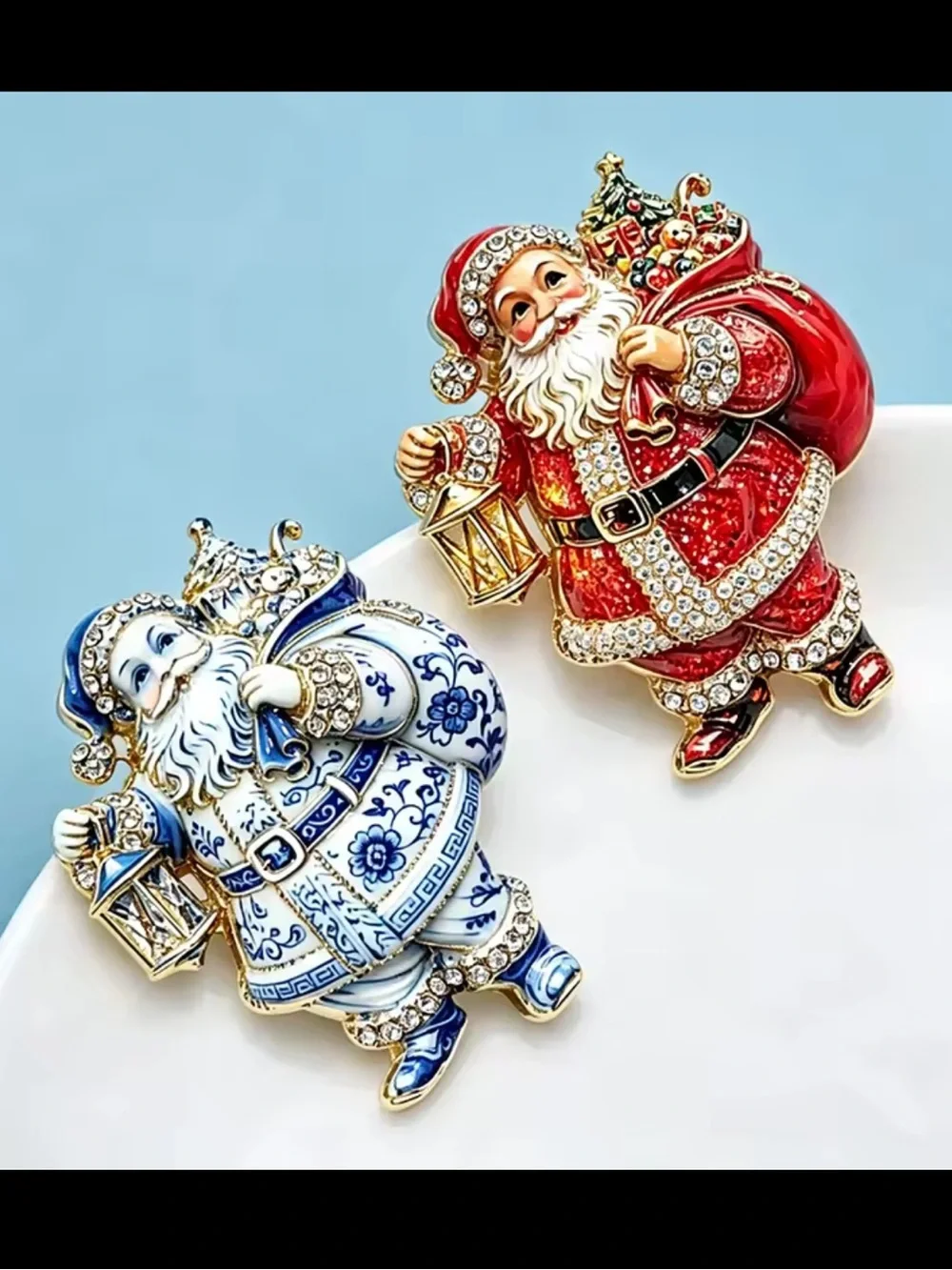 Anthropologie sparkling santa
